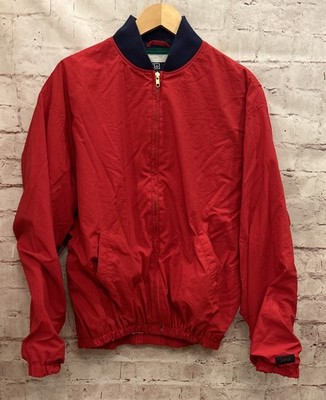 Ralph Lauren POLO SPORT WINDBREAKER Basic Jacket Men M Vintage Red Lined 90 s