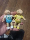 Vintage 1984 Cabbage Patch Kids Poseable 3 inch Dolls Figures, Lot of 2
