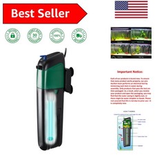 110V Submersible UV Aquarium Filter for Freshwater Saltwater Tanks 75 Gal