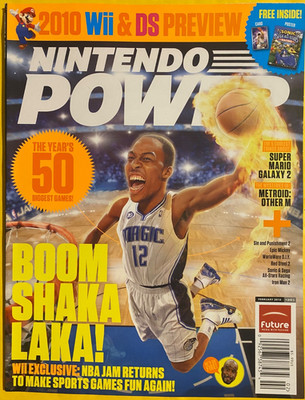 NINTENDO POWER #251 + CARD & POSTER nab jam SUPER MARIO GALAXY Pokemon METROID