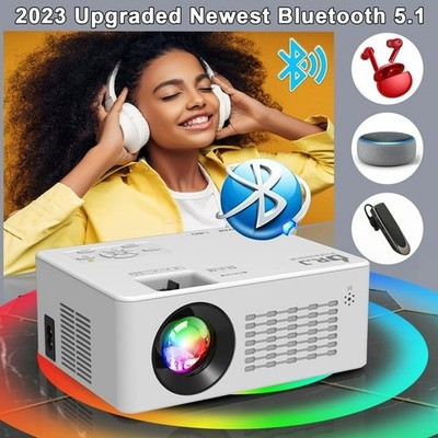 DR.J Professionel 250'' Class FHD (1080P) Smart LED Projector (PT-06)