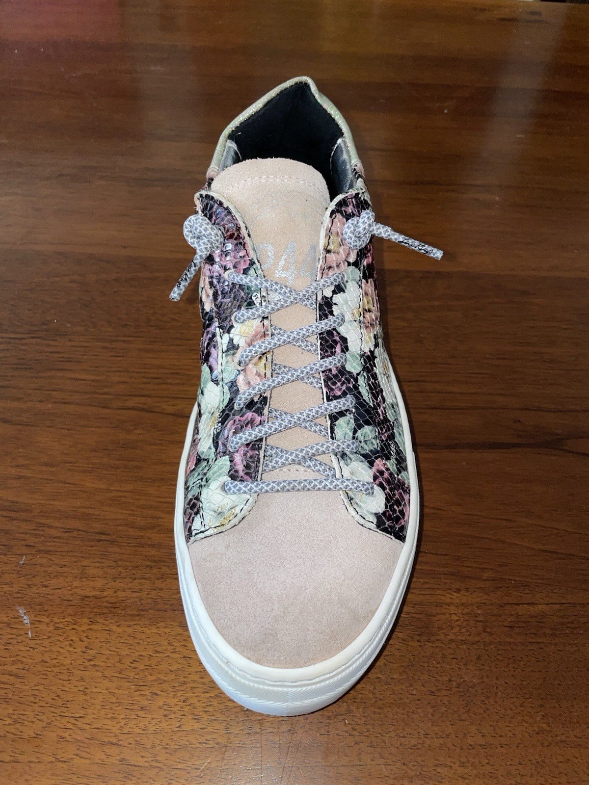 P448 Floral Python-Embossed Platform sneakers (Wo… - image 11