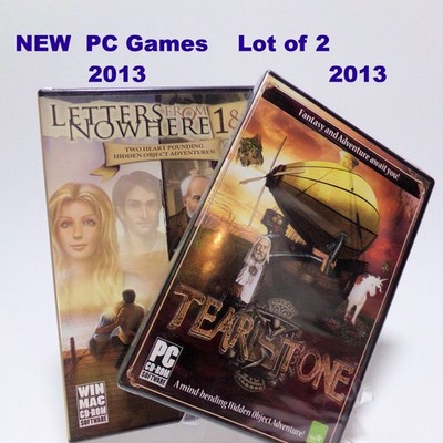 PC Game Lot of 2 Tearstone & Letters From Nowhere 1-2 Romance Adventure Hidden