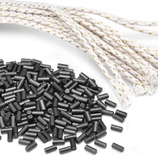 500 Black Flints Stones and 20 Cotton Wicks for Zippo Lighters Repair Kit