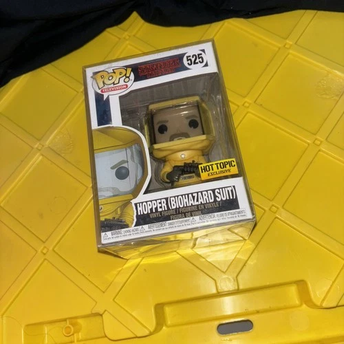 Funko Pop Stranger Things #525 Hopper Biohazard Suit Hot Topic Exc. -
