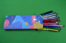 12 Pack Stylus Ballpoint Pens for Touch Screens Universal 2 in 1 Pen Set