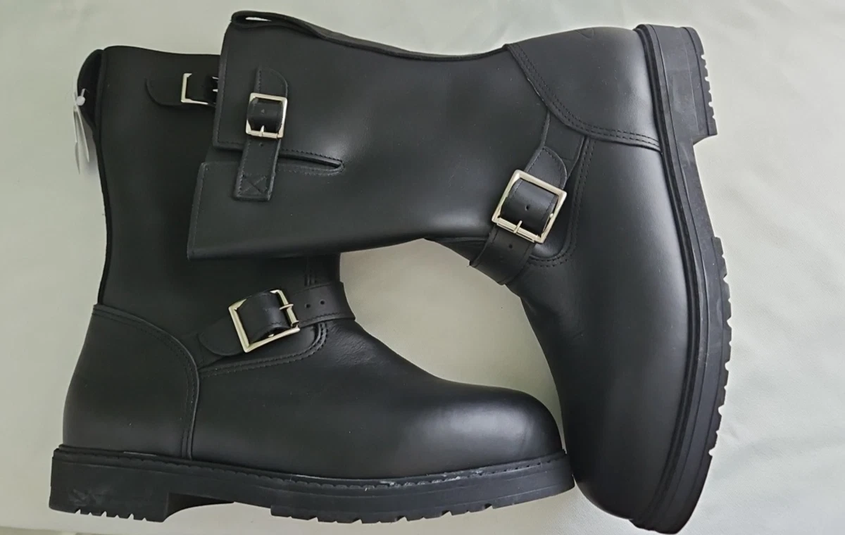 M Black Biker Boots for Men for sale | eBay display picture 3