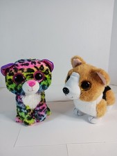 Ty Dotty The Leopard + Colin The Corgi Beanie Boo