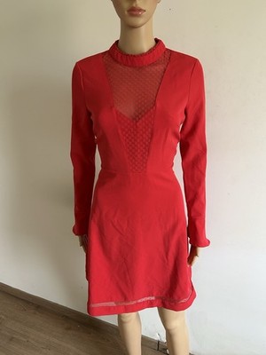 Kleid rosa rot Langarm Morgan Gr. 36 neuwertig 