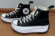 CONVERSE Run Star Hike Hi Chuck Taylors Black/White/Gum Mens 4.5 Womens 6