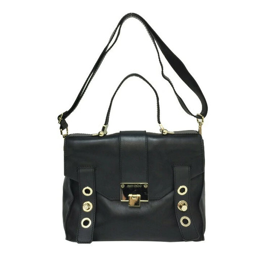 JIMMY CHOO 2way Shoulder Bag Handbag Black