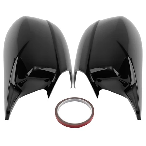 Outer Mirror Cover Kit for Dodge Charger Chrysler 300 200 2011-23 Black ABS Set