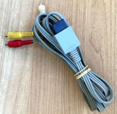 CÂBLE VIDÉO OFFICIEL RCA CONSOLE NINTENDO Wii (U) PAL EURO RVL-009 PÉRITEL RGB - Photo 1/2