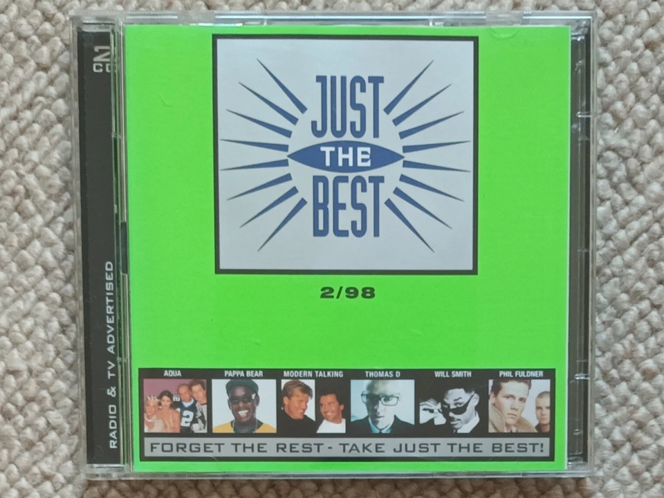 JUST THE BEST 2/98 - 2 CDs - 40 Tracks - 1998 - Club Auflage -Aqua, Sash, Wes ua