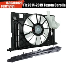Fit 2014-2019 Toyota Corolla 2016 Single Radiator Condenser Cooling Fan Assembly