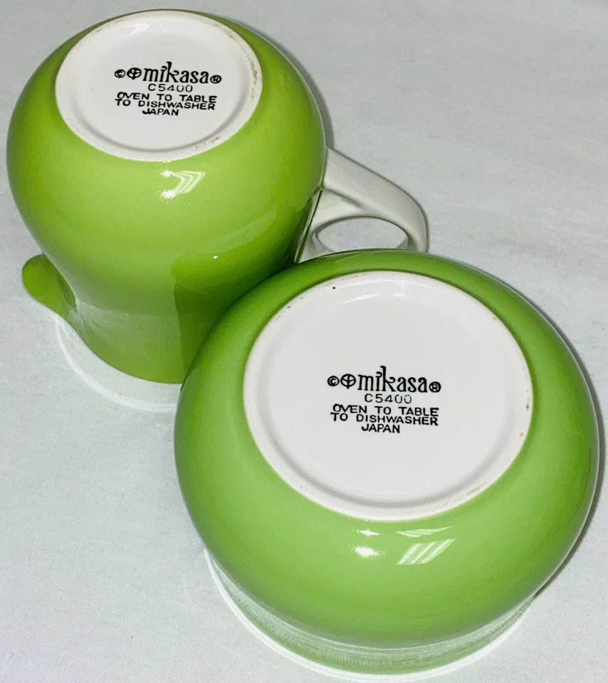 Mikasa COUNTRY FASHIONS *FOLLAJE VERDE Y ROSA* 3 1/2" CREMA Y AZÚCAR CON TAPA Foto 3 de 3