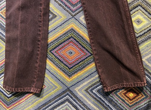 Vintage Men's Wrangler Jeans Purple Stonewashed Overdyed Denim 31x34 Made in USA - Picture 8 of 20