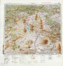 Russian Soviet Military Topographic Maps – GEORGIA 1:500 000 - 6 map set