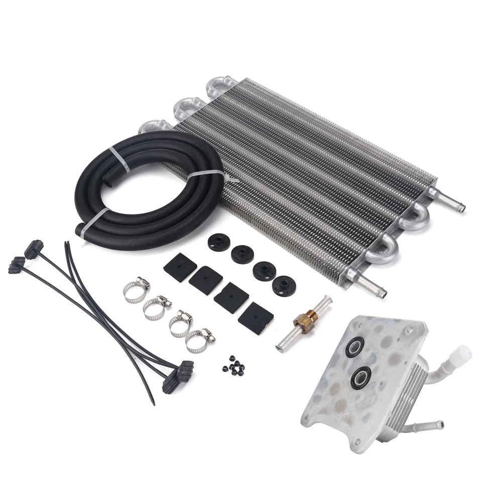 Enfriador de aceite de transmisión CVT para Nissan Rogue Quest Altima 4 puertos y 6 filas control remoto Foto 2 de 4