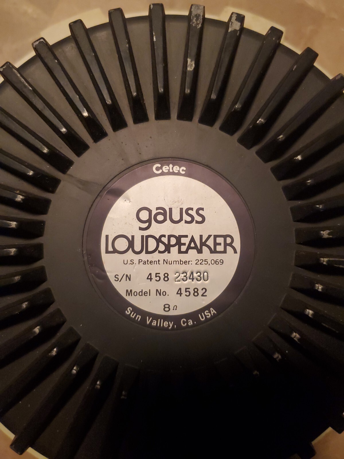 Cetec Gauss 15" 45828 OHM Low Freg Woofer Loudspeaker 400w Busy Bee