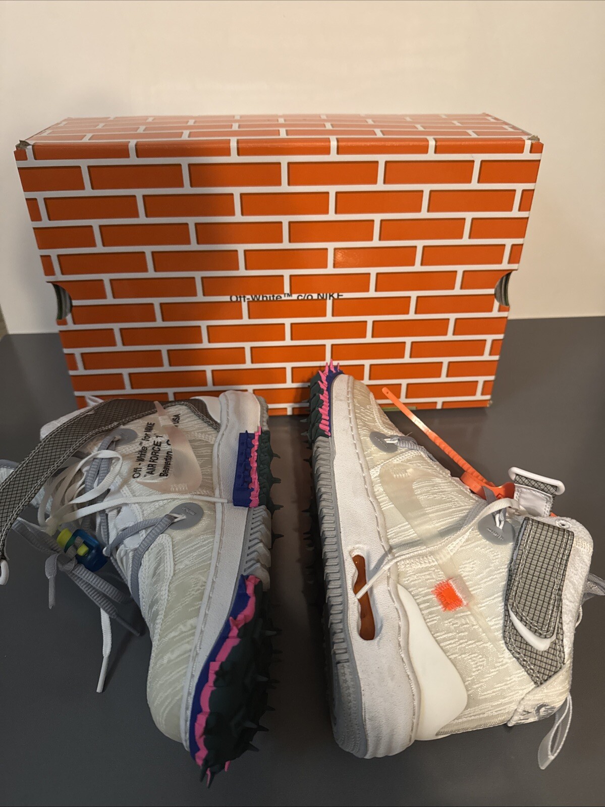 OFF WHITE X NIKE Taglia 7 5 Nike Air Force 1 x Off White Bianco 2022
