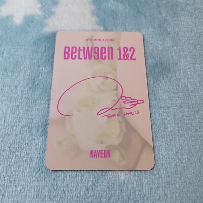 twiceナヨン　3形態 TWICE 11th Mini Album BETWEEN 1&2 Nayeon Type-3 Photo Card