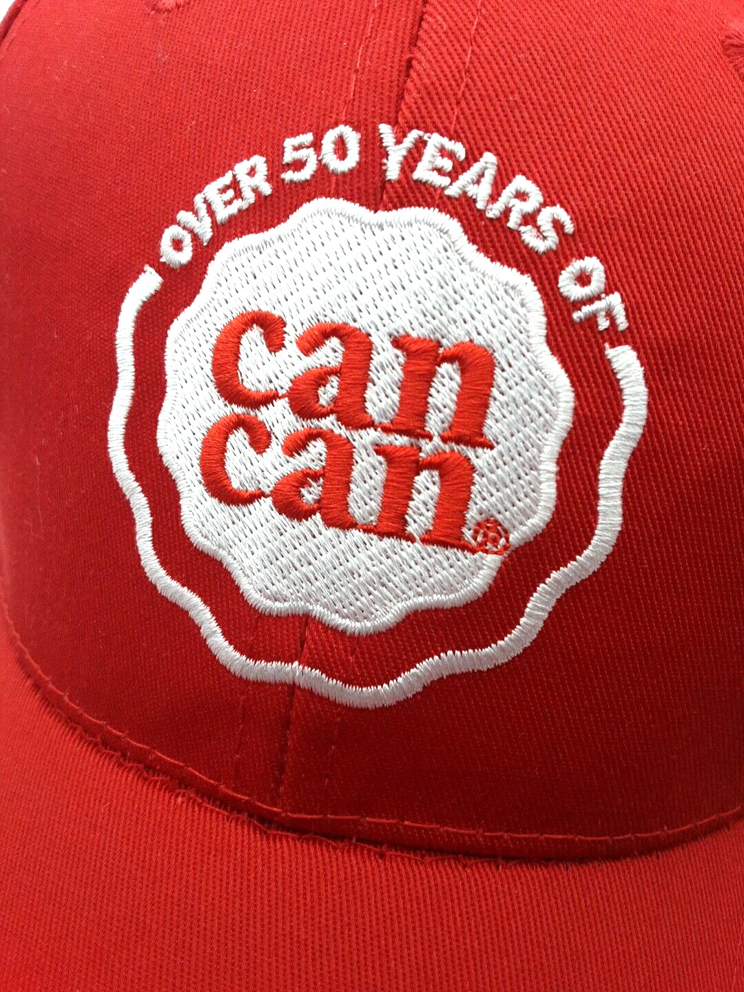 Shop Rite Over 50 Years Of Can Can  Red Adjustable Ball Hat Cap W/ Pin Shoprite