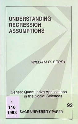 Understanding Regression Assumptions Quantitative Applications in the Social Sci