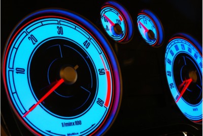 Ford Focus MK2 Design 2 Glow Gauge Plasma Dials Speedometer Disc Glow Shift Indicator