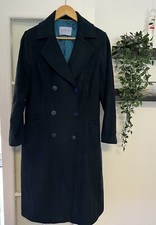 Jacques Vert Coat 14 Bottle Green Long Coat Rrp£249