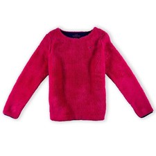 Vineyard Vines Girls Size Large Pink Long Sleeve Top Sherpa Pullover Sweatshirt