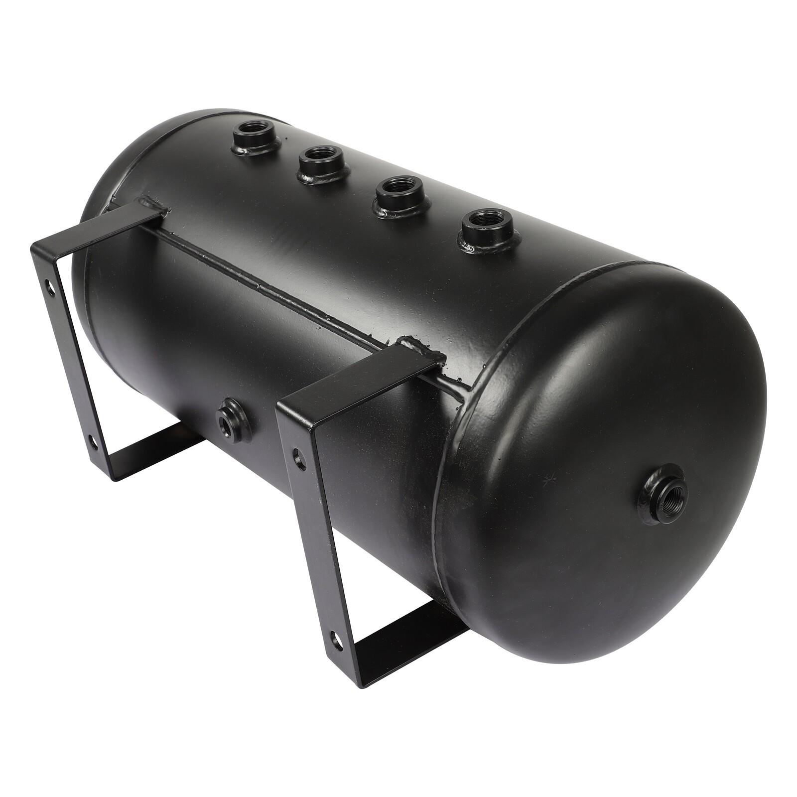 Air Ride Suspension Fits for Bags Train Horn 6 Gallon 9 Ports Steel Air Tank