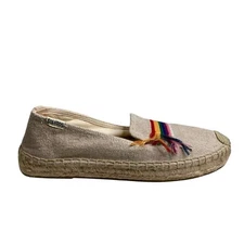 Soludos Women's Pride Rainbow Smoking Slipper Espadrilles Size 7 Boho Chic Ally