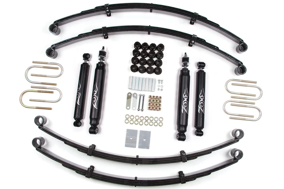 Kit de elevación de suspensión Zone Offroad J27N 2" para Jeep Wrangler 1987-1995 (YJ) Foto 2 de 2