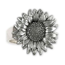 Sunflower Jewelry Sterling Silver Handmade Sunflower Ring SFTX6-R