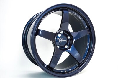 18x9.5 +22 Endless Forged F01 5x114.3 Apex Blue Wheels (Set of 4)