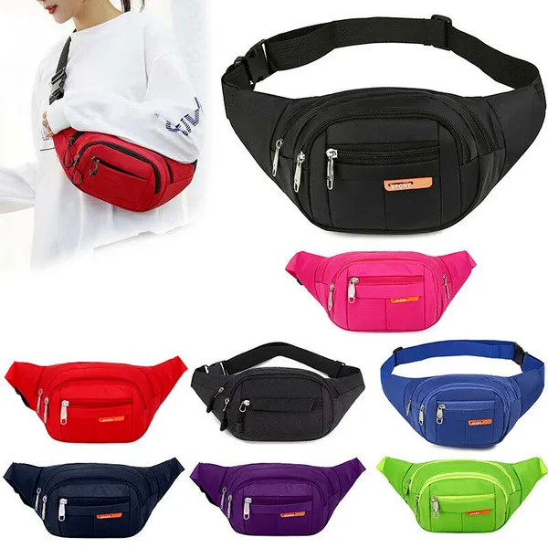 Unisex Waist Pack Sling Bag for Travel Sports Crossbody Pouch
