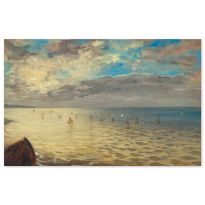 Eugène Delacroix, Das Meer, von den Höhen bei Dieppe gesehen, Poster Eugene