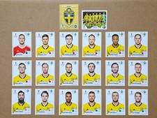 Panini World Cup 2018 Russia Stickers - Sweden Complete Team