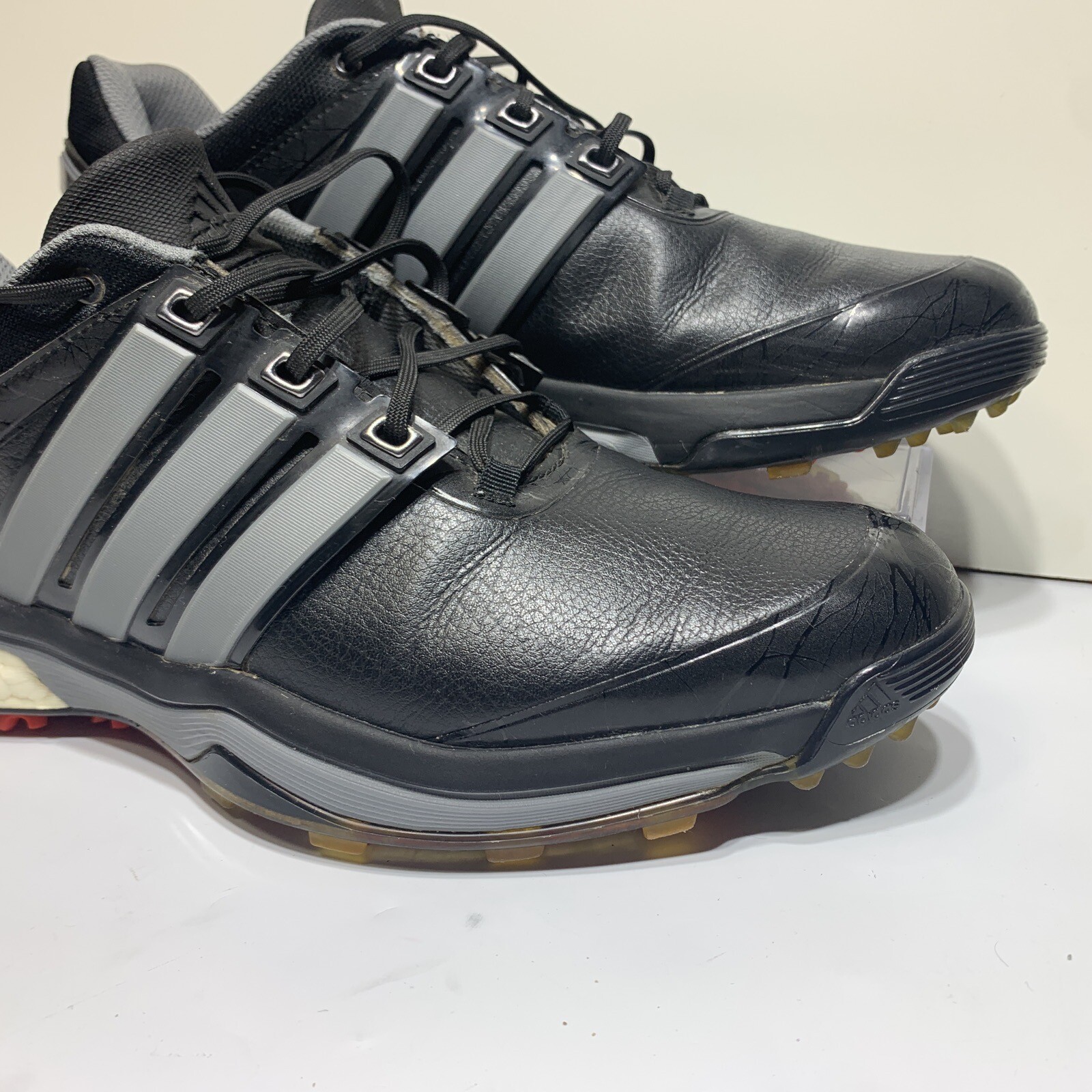 Adidas Adipower Boost Golf Shoes Spiked Q46753 US 11 M Black