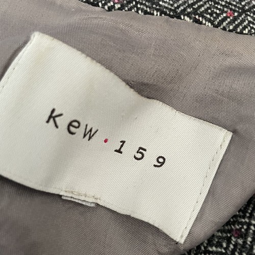 Kew Top 12 Formal Office Work Grey Herringbone Wool Blend Sleeveless Formal Vgc - Picture 7 of 9