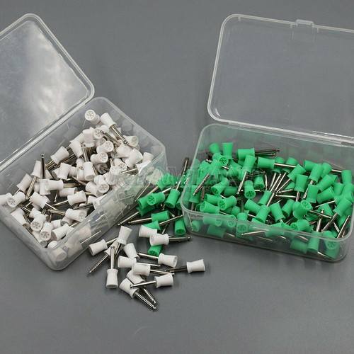 100Pcs Dental Rubber Prophy Teeth Polish Polishing Cups Latch Type Brushes USA - Picture 2 of 27