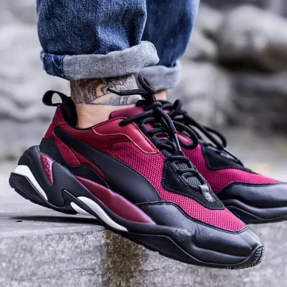 PUMA THUNDER SPECTRA 367516 03 BURGUNDY BLACK MEN S RUNNING CASUAL