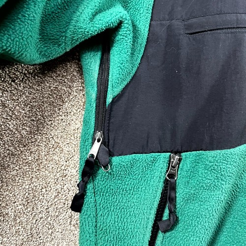 The North Face Retro Denali Fleece Jacket Mens S Teal Black Full Zip Long Sleeve - Picture 7 of 15