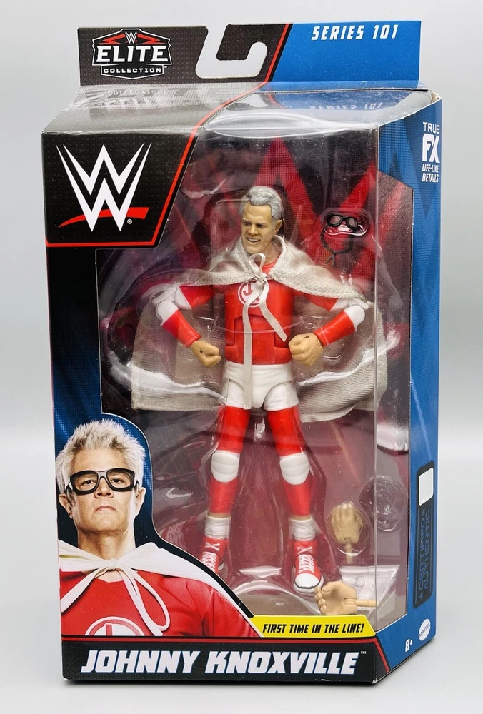 WWE Wrestling Mattel Elite Series 101 Johnny Knoxville Figure MOC RARE W2