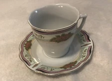 Allied Design Tea Cup Saucer Pink Flowers Gold Trim Have several For Set  Coffee