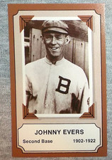 1975 FLEER Insert No. 17 JOHNNY EVERS Second Base PIONEERS OF BASEBALL 1902-1922
