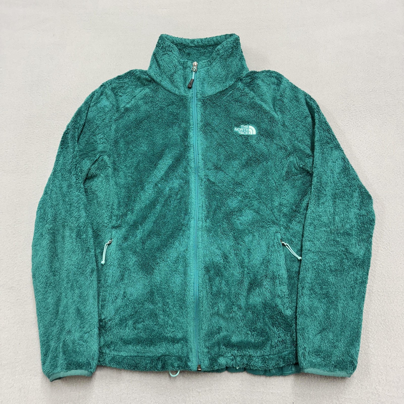 The North Face Jacket Womens Large Teal Osito Fleece Full Zip Soft Plush