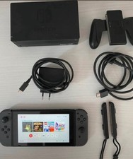 Nintendo Switch Grey Console with 4 Games Included, Charger, Joystick