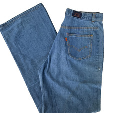 29x32 vtg Levi  s 70s Orange Tab Flare Jeans Talon 42 USA Wide Leg Bells Denim